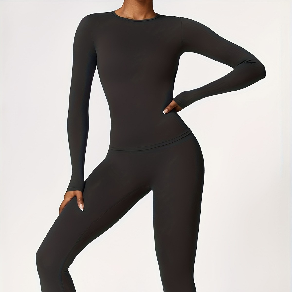 Winter Clothing For - Combinaison de yoga moulante à manches
