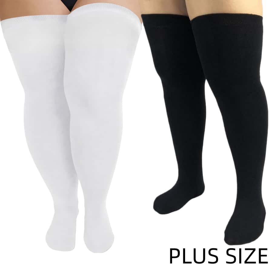 Winter Clothing Leg Warmers - Jambières épaisses rayées noir et blanc,