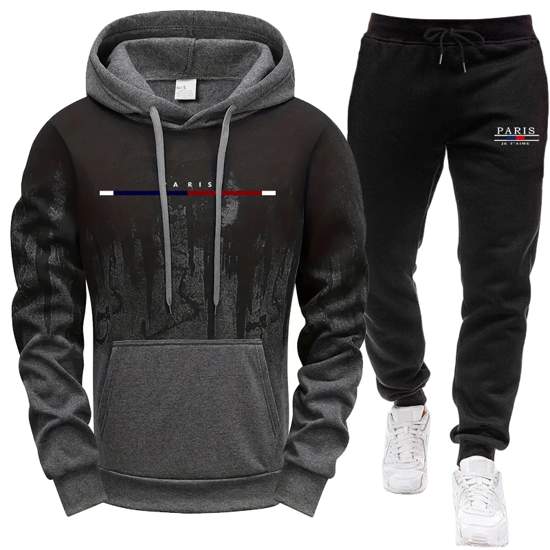 Winter Clothing Gear - Ensemble Homme/Haut à Capuche/Pantalon – Survêtement