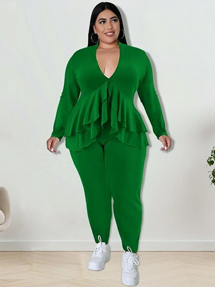 Winter Clothing Plus Size - Ensemble deux pièces chic et élégant