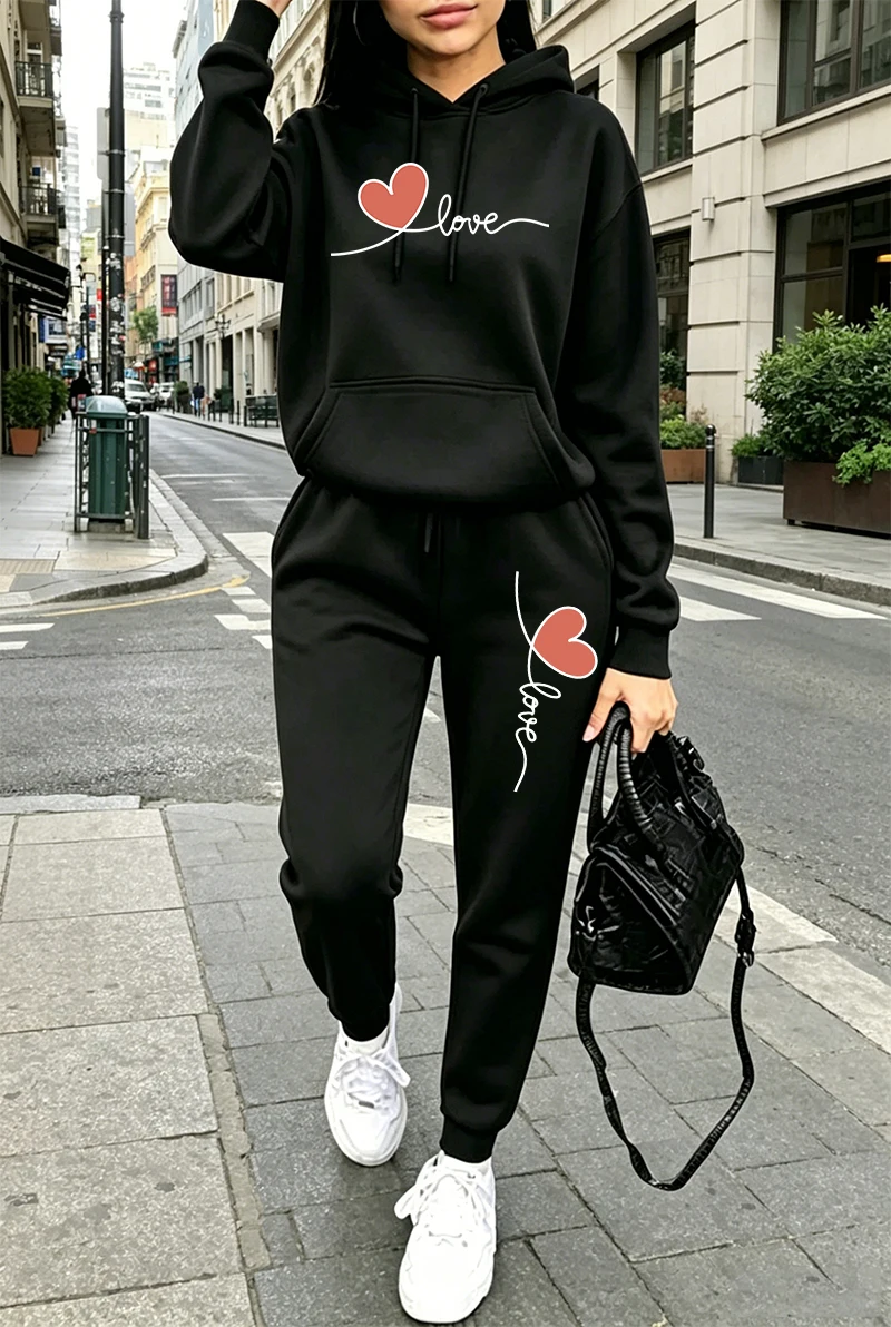 Winter Clothing For - Ensemble de survêtement pour femmes, imprimé,