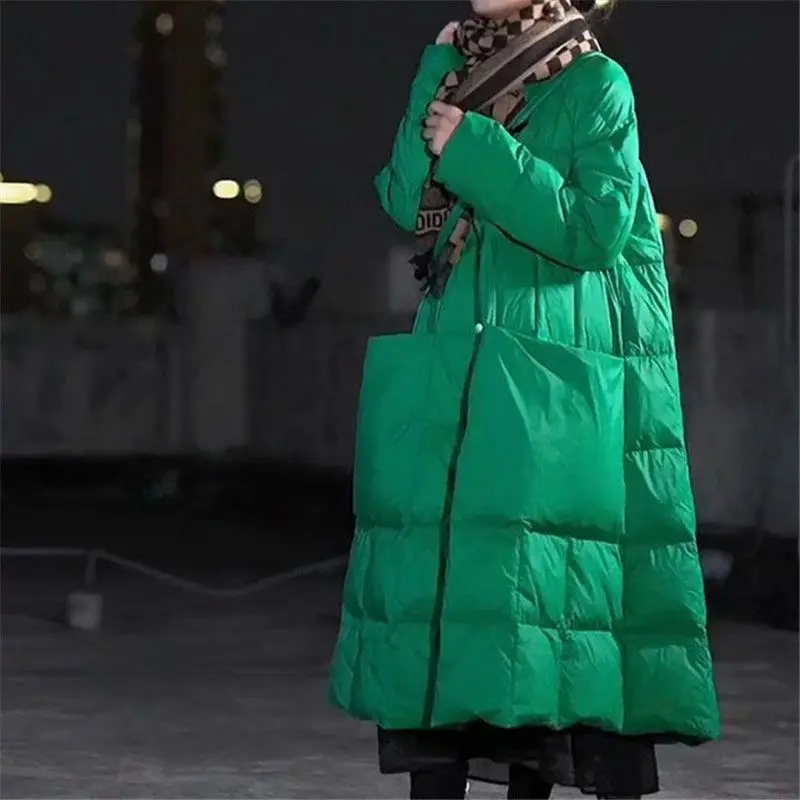 Puffer Jacket Women Down - Doudoune longue surdimensionnée pour femme, manches