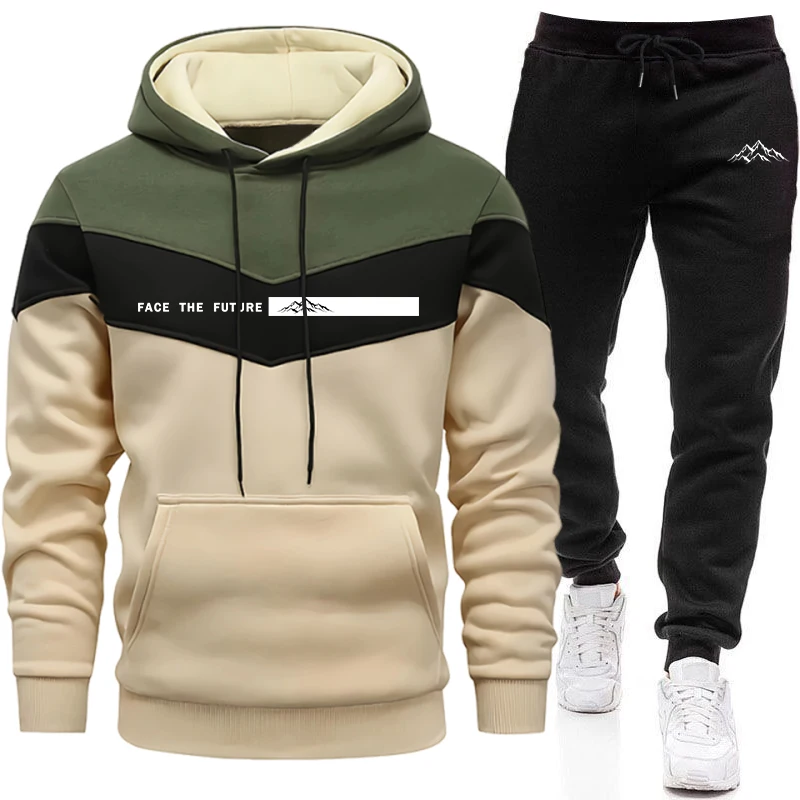 Quality Winter Clothing - Ensemble de survêtement pour homme, mode