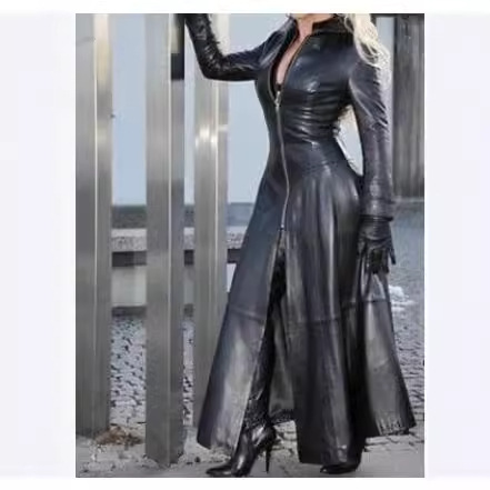 Winter Clothing Plus Size - Veste en cuir PU à col