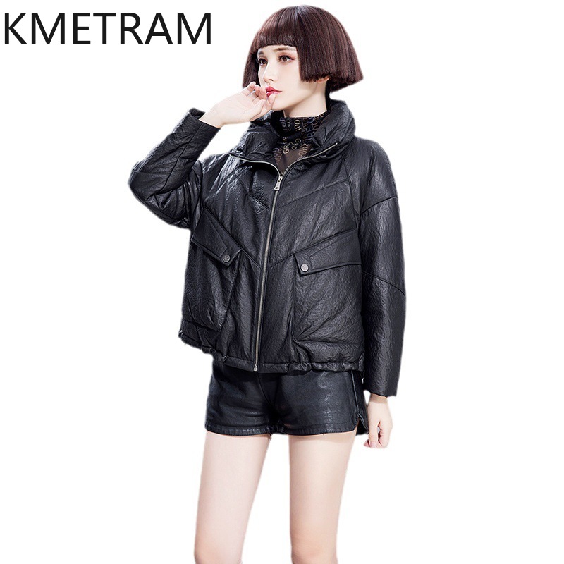 KMETRAM Blouson en cuir vérita - Puffer Jacket Women Down avis et prix
