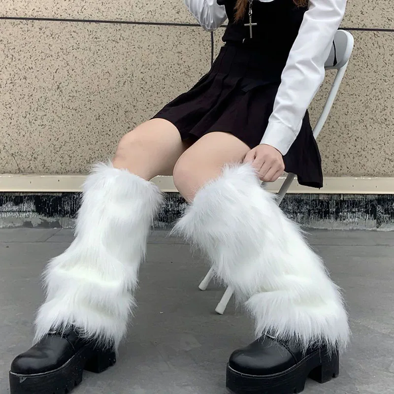 Jambières en fourrure artifici - Winter Clothing Leg Warmers avis et prix