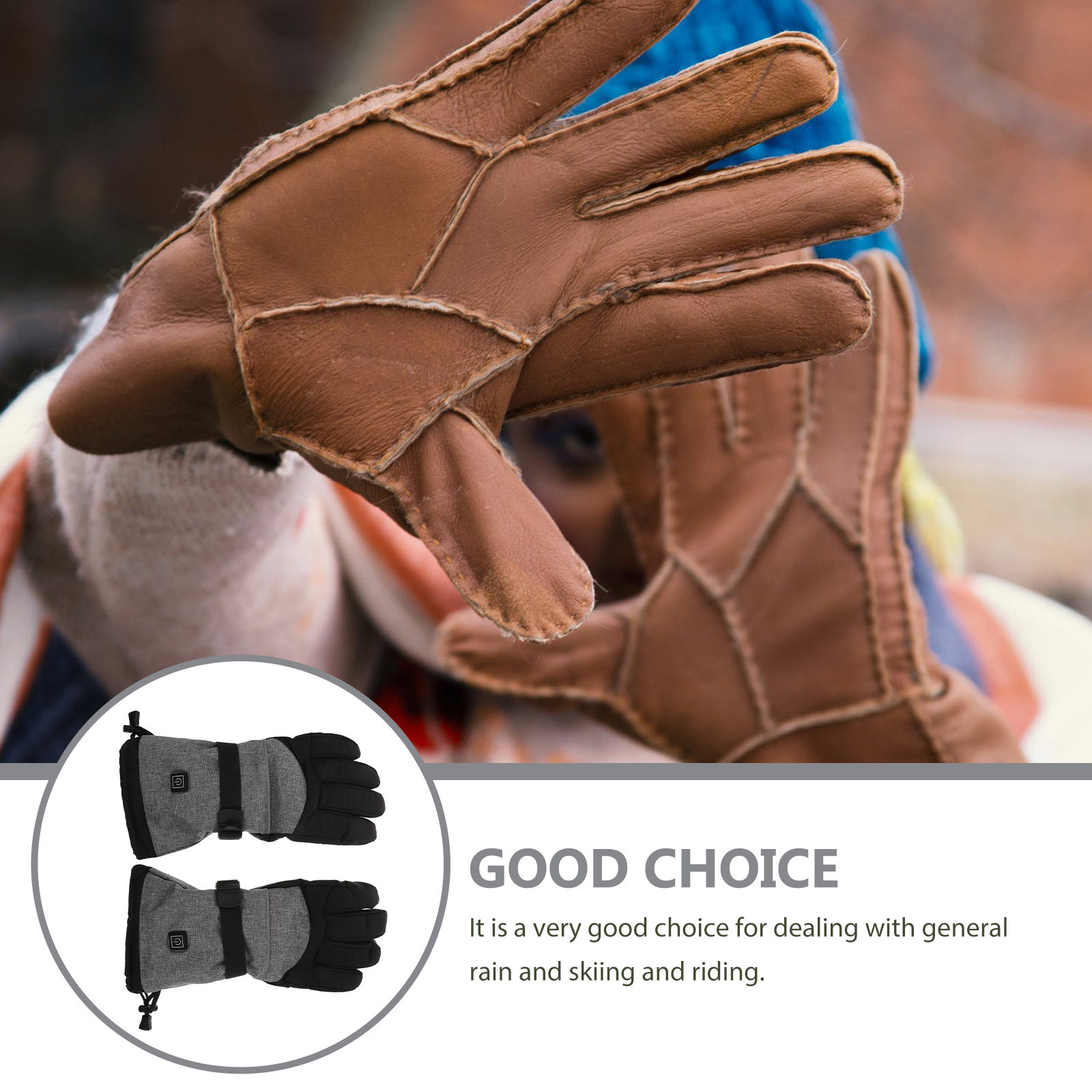 1 ensemble de gants chauffants - Heated Gloves Electric avis et prix