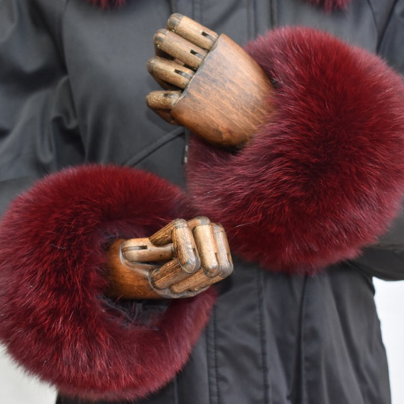 Poignets en fourrure de renard - Winter Clothing Deals avis et prix
