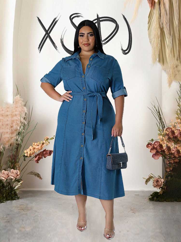 Robe en denim élégante pour fe - Winter Clothing Wholesale avis et prix