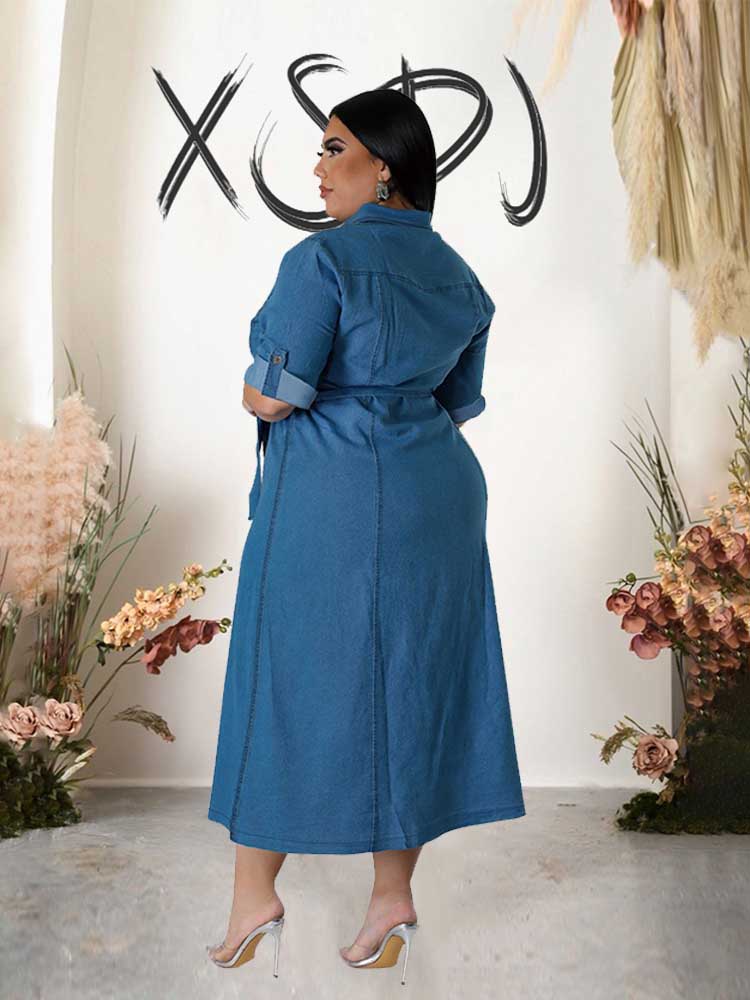 Robe en denim élégante pour fe - Winter Clothing Wholesale avis et prix