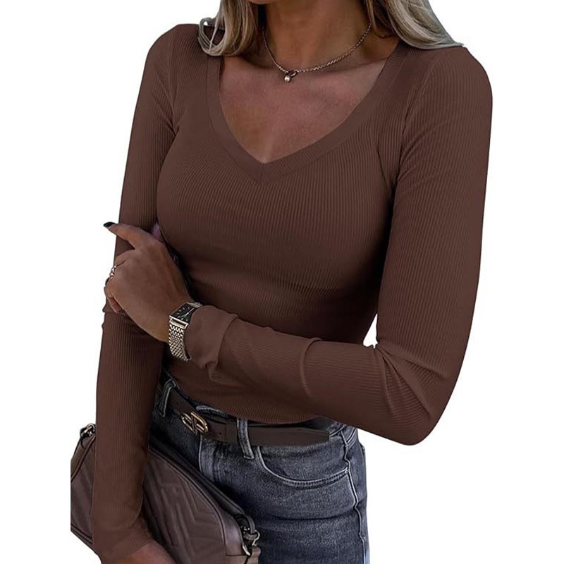 T-shirt tricoté à manches long - Winter Clothing Europe avis et prix