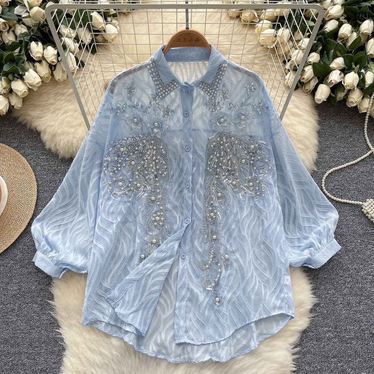 Chemise à boutons brillants po - Quality Winter Clothing avis et prix