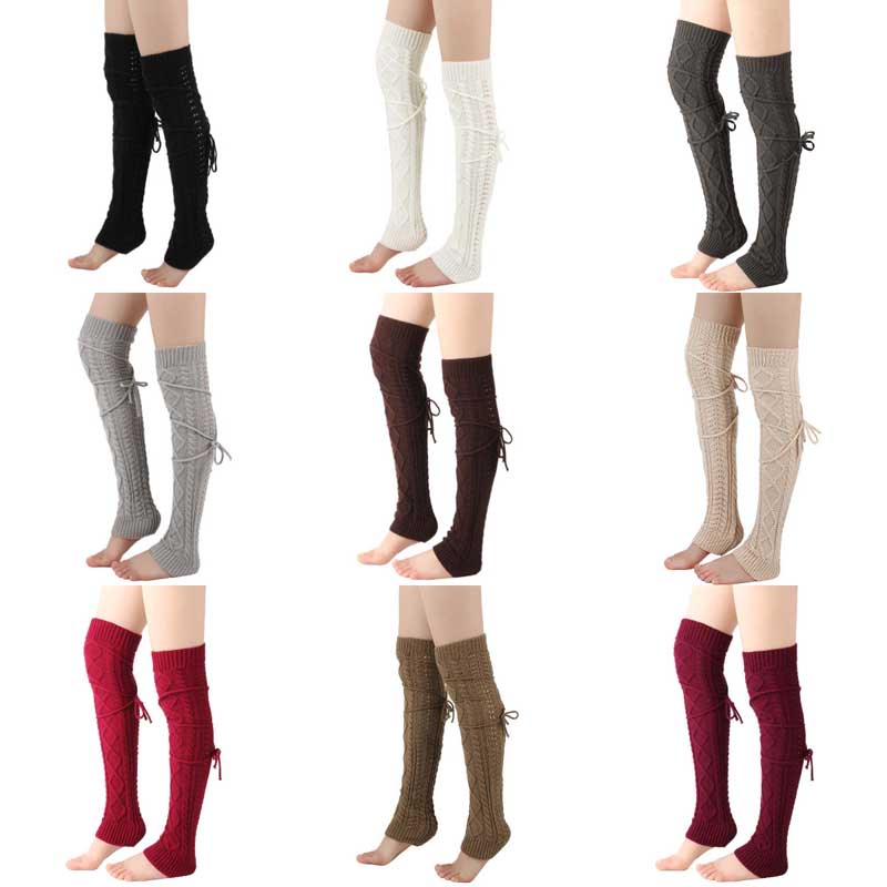 Jambières tricotées pour femme - Winter Clothing Leg Warmers avis et prix