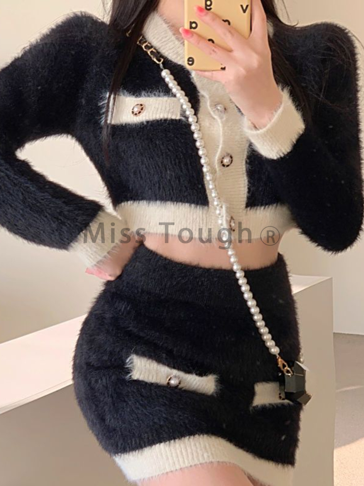 Ensemble mini jupe en tricot m - Winter Clothing Sale avis et prix