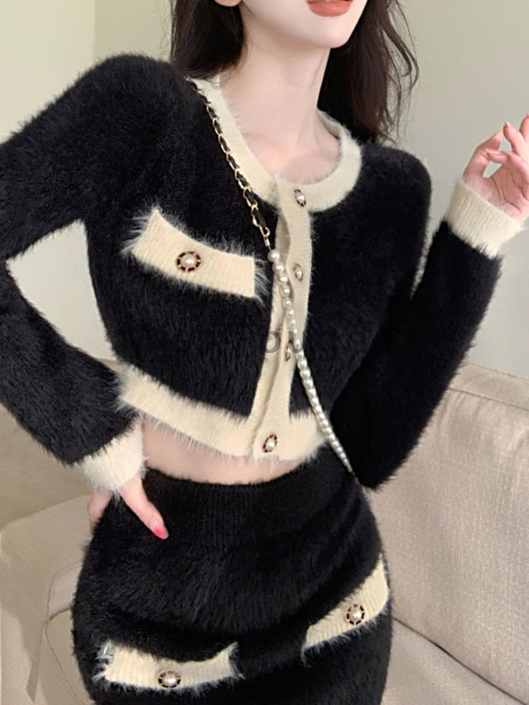 Ensemble mini jupe en tricot m - Winter Clothing Sale avis et prix