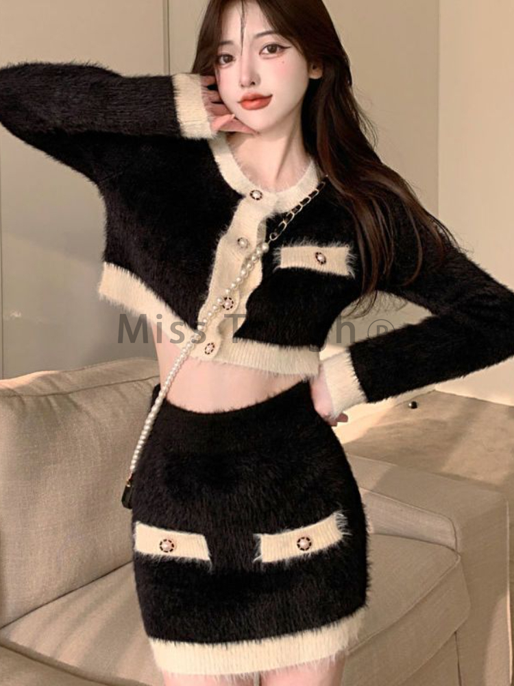 Ensemble mini jupe en tricot m - Winter Clothing Sale avis et prix
