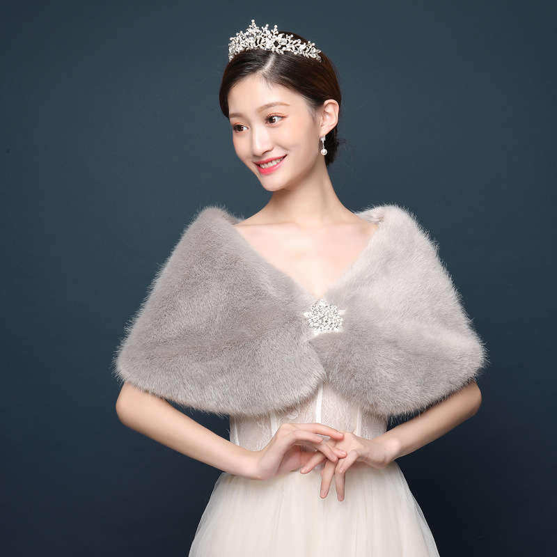 Châle de mariée en fausse four - Winter Clothing Deals avis et prix